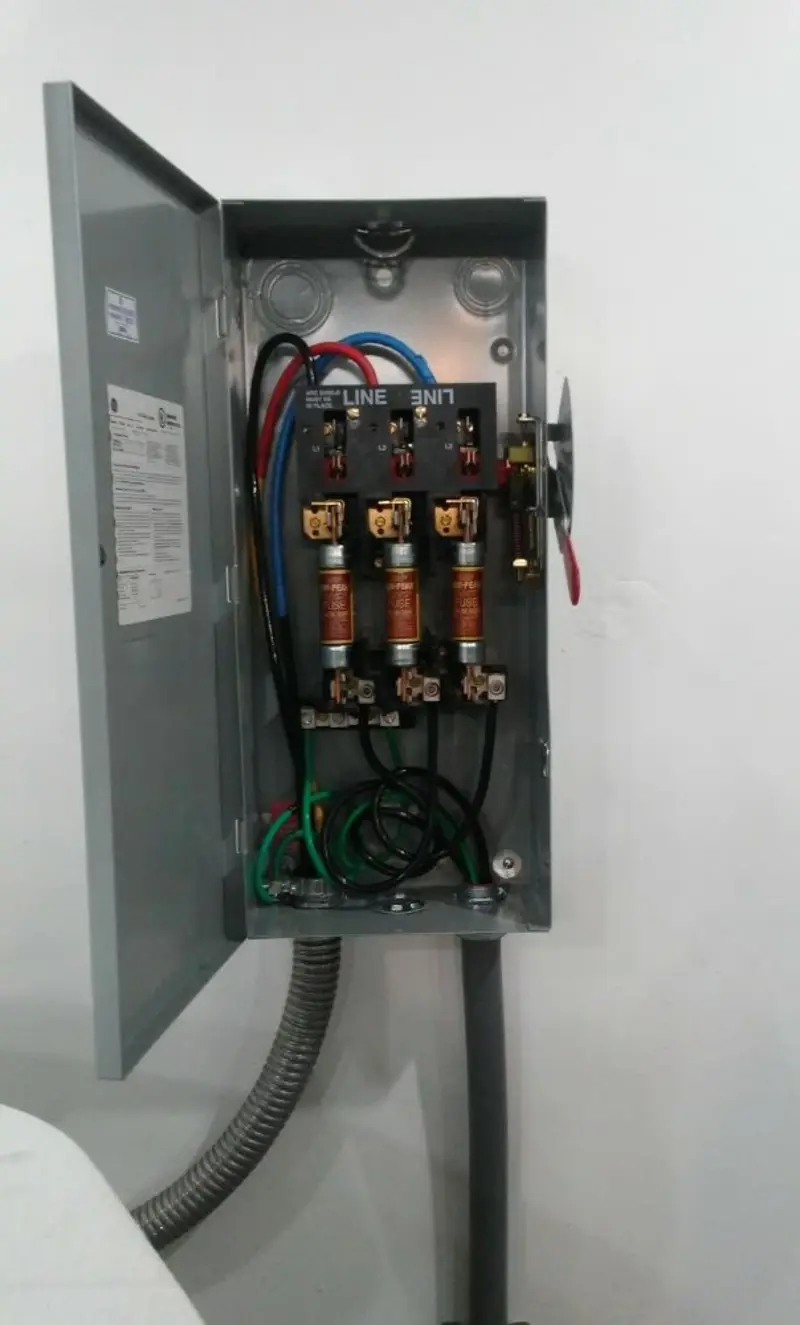 Three-phase disconnect switch installed for Electrical Wiring & Rewiring in Cobleskill